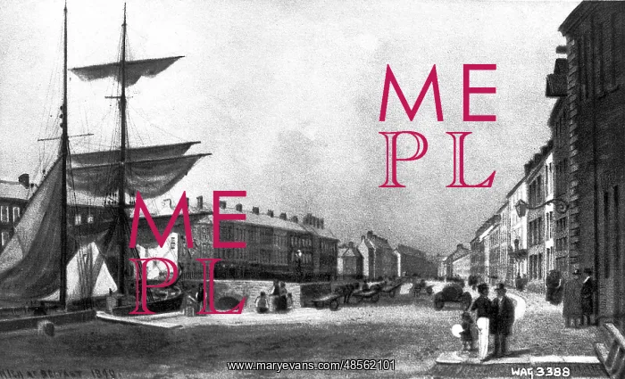 : High Street, Belfast in the 1840s : High Street, Belfast in the 1840s