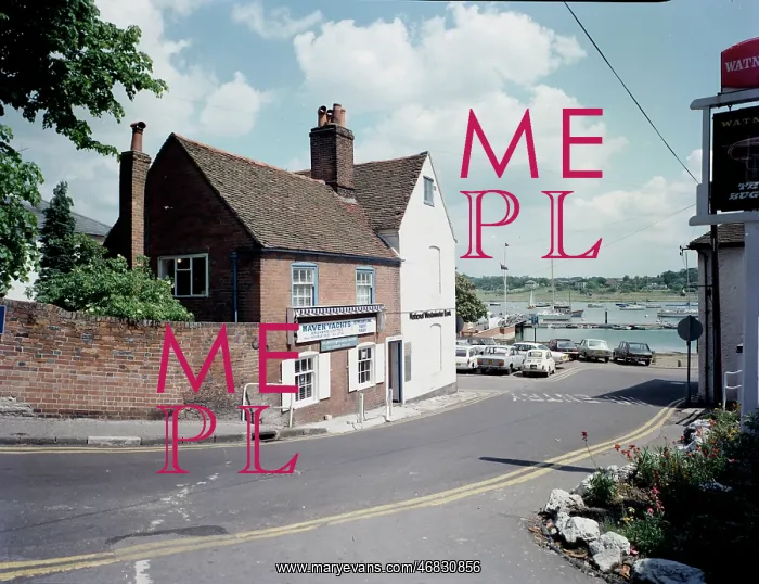 : High Street and Hamble River, Hamble : High Street and Hamble River, Hamble