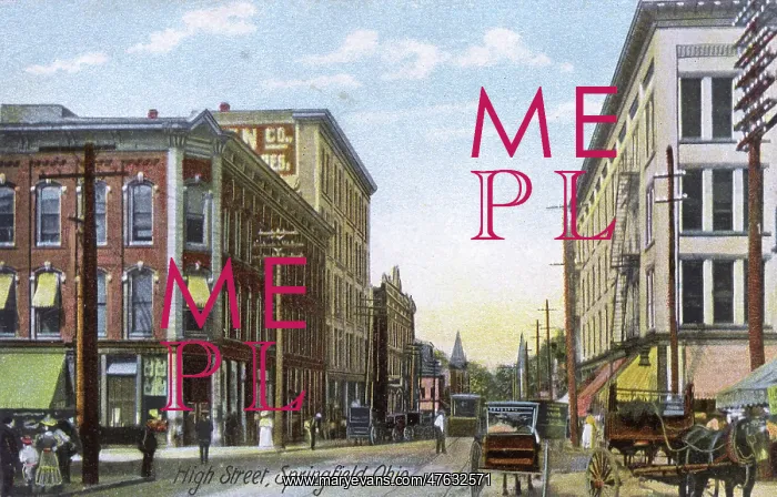: High Street, Springfield, Ohio, USA : High Street, Springfield, Ohio, USA