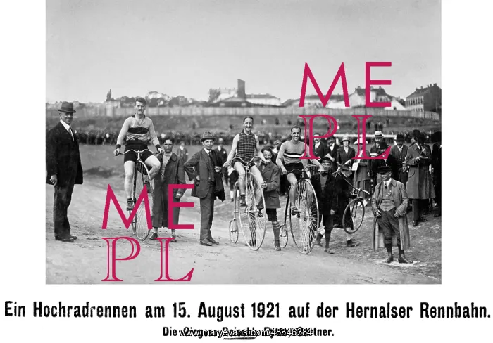: High wheel race in Vienna, 1921 : High wheel race in Vienna, 1921