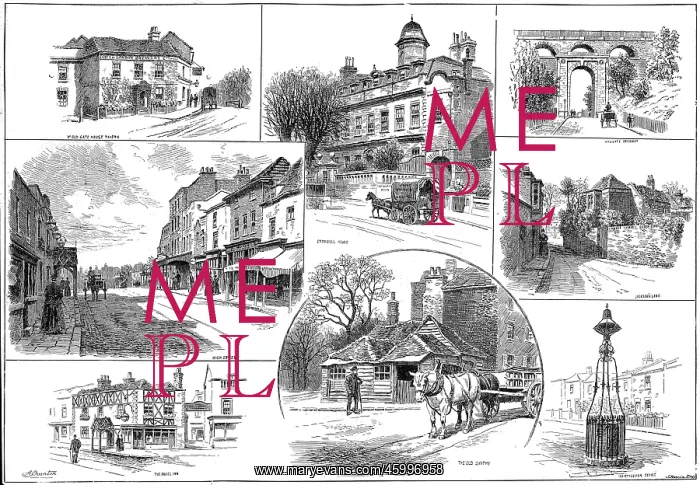 : Highgate, London, 1888 : Highgate, London, 1888