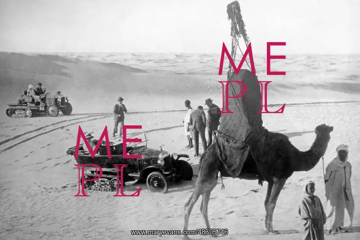 : Highly loaded camel and tourists in the desert around Cairo : Highly loaded camel and tourists in the desert around Cairo
