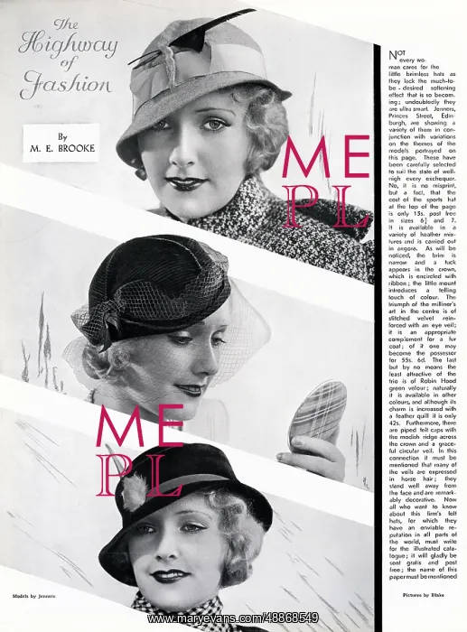 : Highway of Fashion 1933 : Highway of Fashion 1933