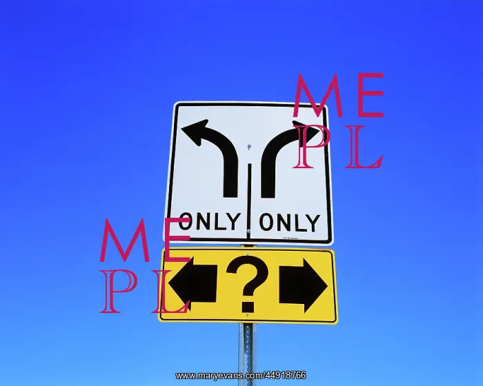  : Highway Sign with Question Mark