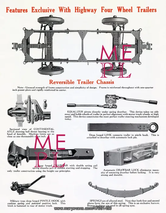  : Highway Four Wheel Trailers and Reversible Trailer Chassis