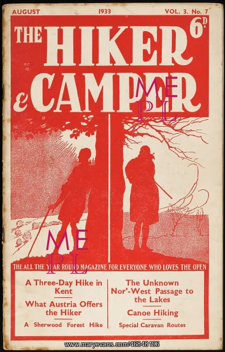 : THE HIKER & CAMPER, 1933 : THE HIKER & CAMPER, 1933