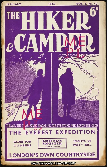 : THE HIKER & CAMPER 1934 : THE HIKER & CAMPER 1934