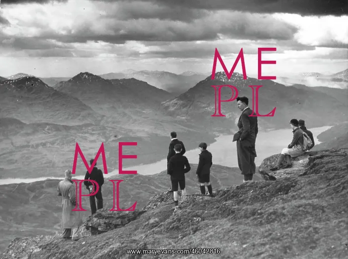 : Hikers on Ben Lomond : Hikers on Ben Lomond
