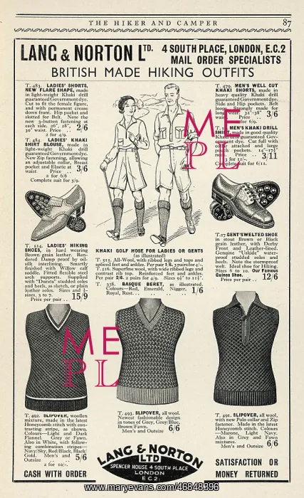 : HIKING OUTFITS ADVERT : HIKING OUTFITS ADVERT