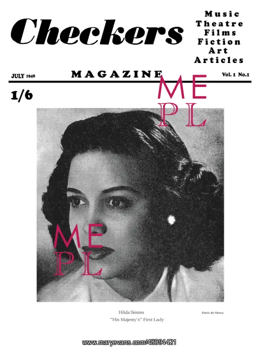 : Hilda Simms (cover of Checkers) : Hilda Simms (cover of Checkers)