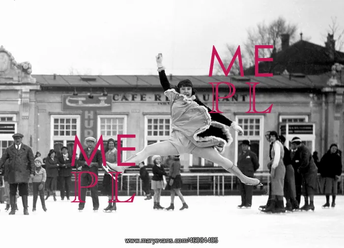 : Hilde Holowsky (Ice figure skater) skating on : Hilde Holowsky (Ice figure skater) skating on