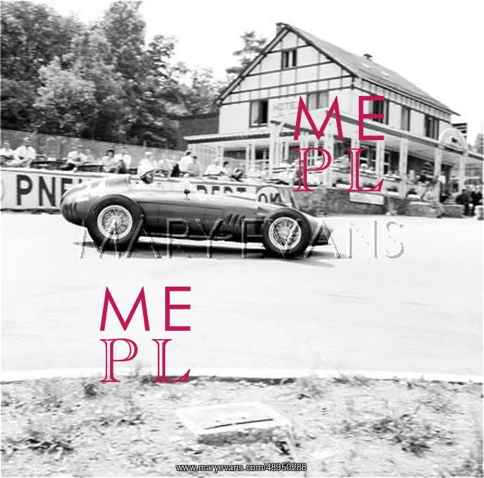 : Hill in a Ferrari D246, Spa, Belgium : Hill in a Ferrari D246, Spa, Belgium