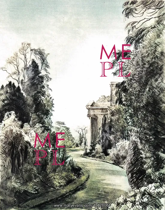: Mill Hill School, Portico and lawn : Mill Hill School, Portico and lawn