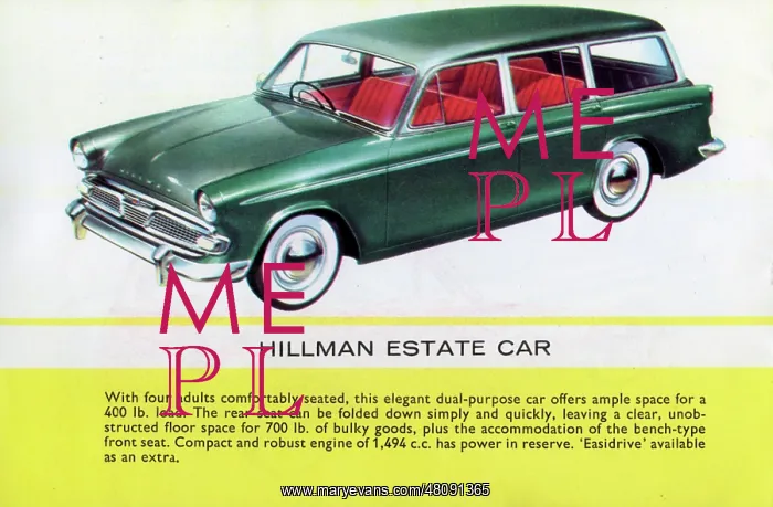 : A Hillman Estate car : A Hillman Estate car