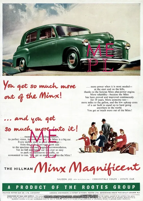: Hillman Minx Magnificent : Hillman Minx Magnificent