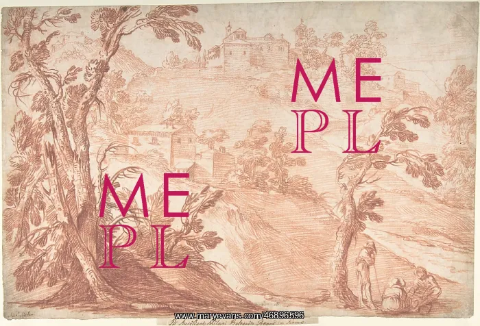 : Hilly Landscape with Three Figures, 1675?1749 : Hilly Landscape with Three Figures, 1675?1749