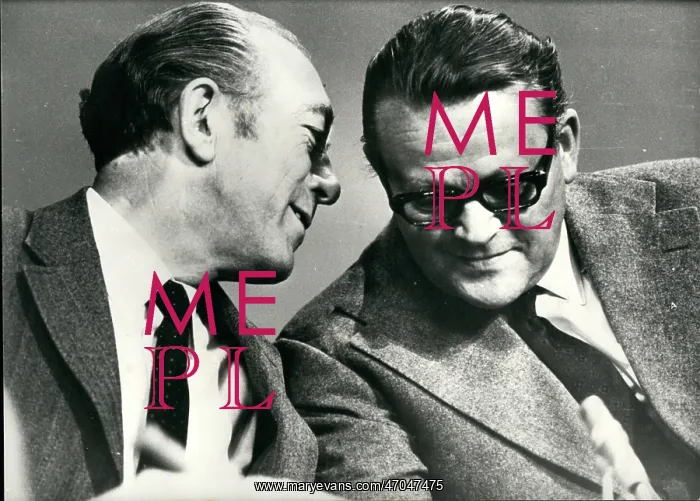 : Hilmer Baunsgaard and Jens Otto Krag, Danish politicians : Hilmer Baunsgaard and Jens Otto Krag, Danish politicians