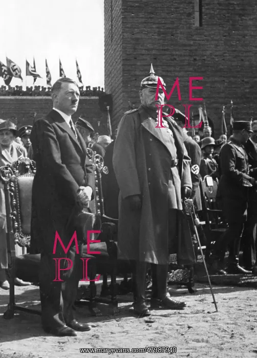 : Hindenburg and Adolf Hitler : Hindenburg and Adolf Hitler