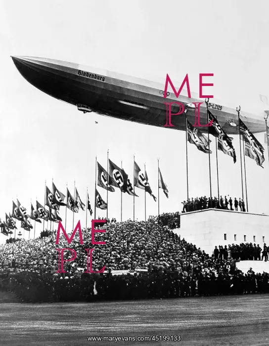 : The Hindenburg, flying low in salute of ? : The Hindenburg, flying low in salute of ?