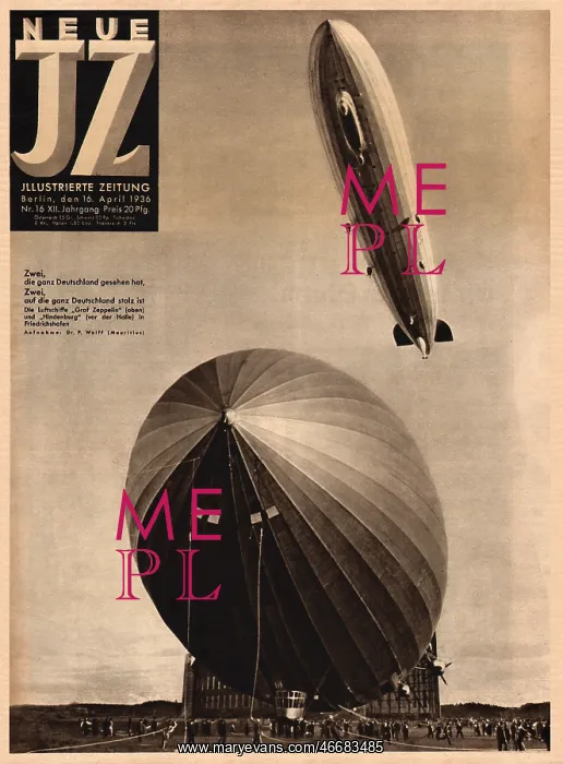 : Hindenburg and Graf Zeppelin airships : Hindenburg and Graf Zeppelin airships
