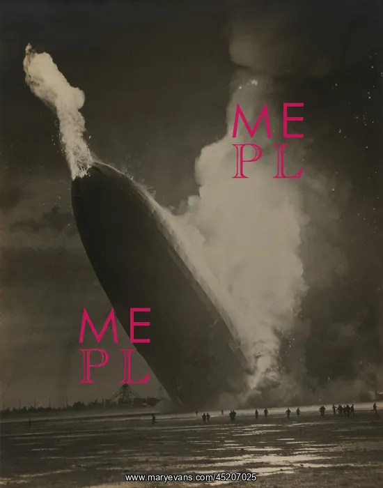 : The Hindenburg hits the ground in flames ? : The Hindenburg hits the ground in flames ?
