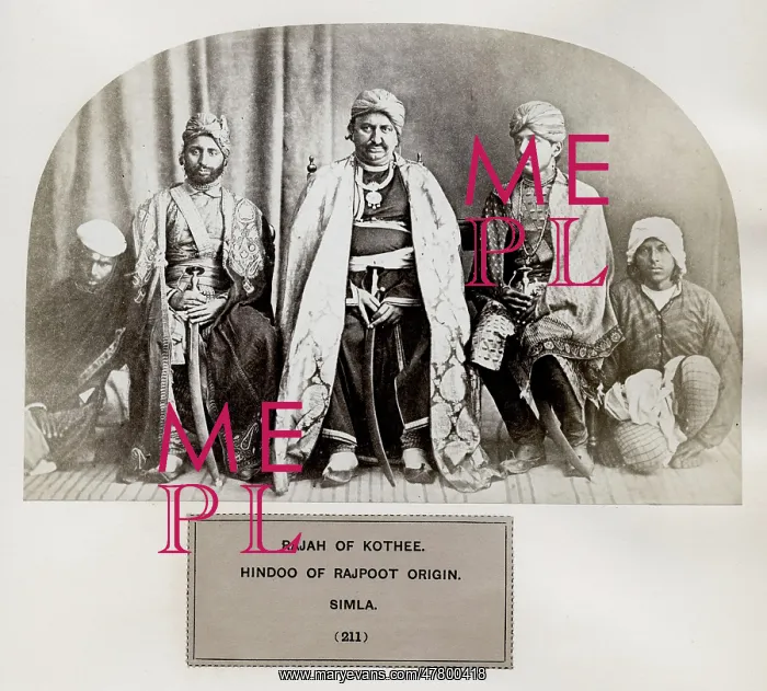 : Hindoo of Rajpoot origin, Simla. Kothi, Hindu, Rajput, India : Hindoo of Rajpoot origin, Simla. Kothi, Hindu, Rajput, India