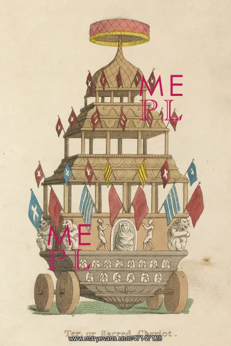 : The Hindu car of Jagannath (Juggernaut) : The Hindu car of Jagannath (Juggernaut)