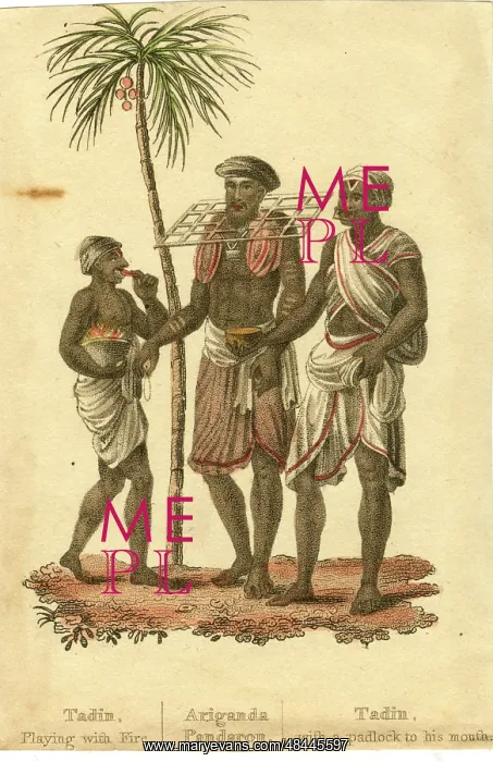 : Hindu Customs - three men : Hindu Customs - three men