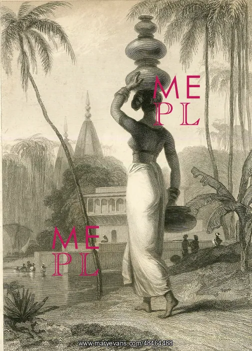 : A Hindu Female by William Daniell : A Hindu Female by William Daniell