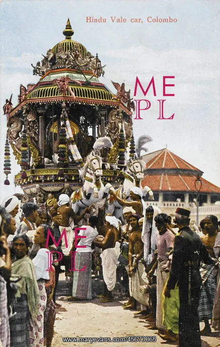: Hindu Juggernaut Car - Ceremony at Colombo : Hindu Juggernaut Car - Ceremony at Colombo
