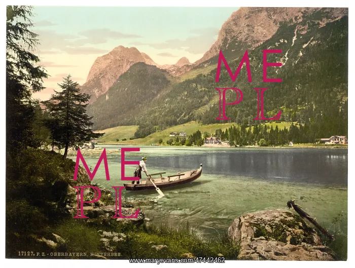 : Hintersee, general view, Upper Bavaria, Germany : Hintersee, general view, Upper Bavaria, Germany