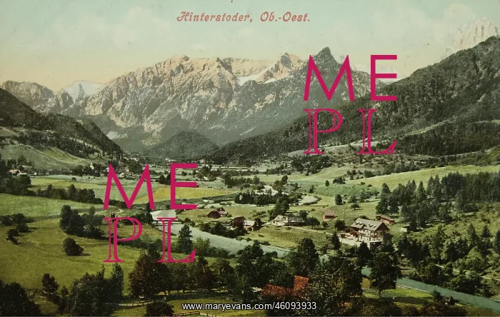 : Hinterstoder (Austria). 1910. Photochrom. Photograph : Hinterstoder (Austria). 1910. Photochrom. Photograph