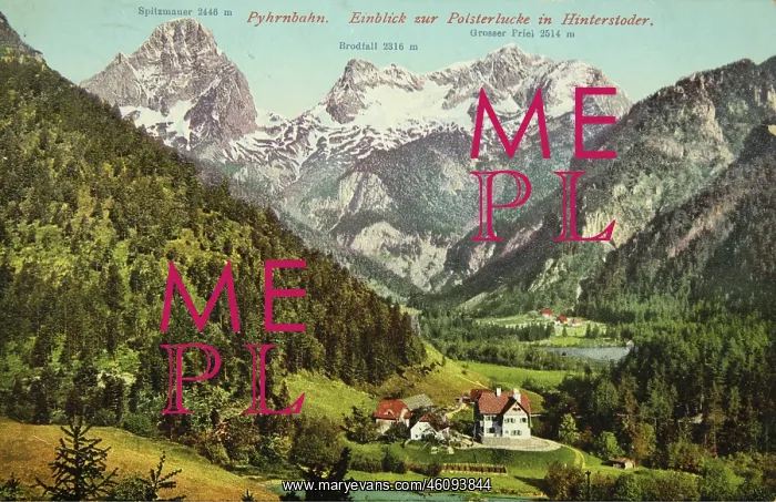 : Hinterstoder (Upper Austria). View to the Polsterlucke : Hinterstoder (Upper Austria). View to the Polsterlucke