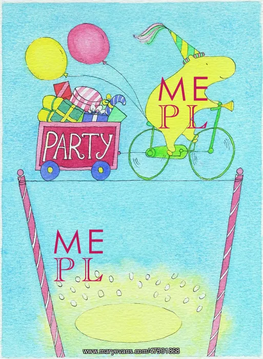 : Hippo riding a bicycle on a tightrope : Hippo riding a bicycle on a tightrope