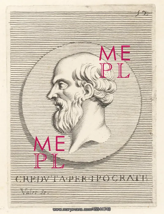 : Hippocrates from Kos, ancient Greek physician c.470-370 BC : Hippocrates from Kos, ancient Greek physician c.470-370 BC
