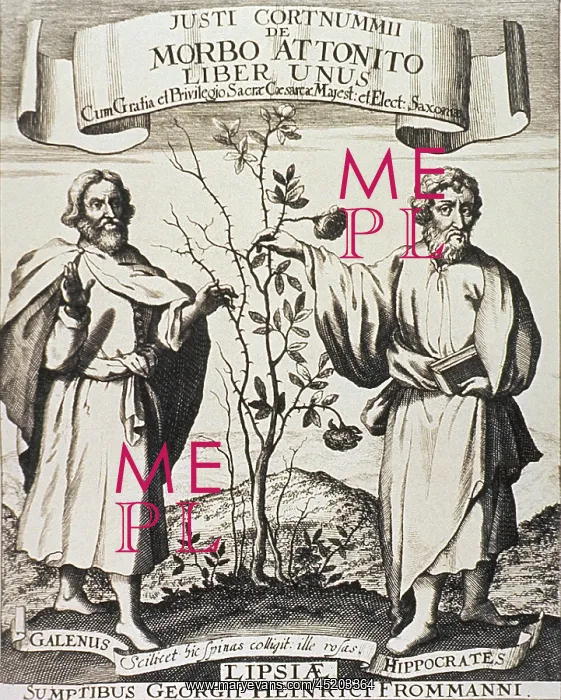 : Hippocrates (on right) and Galen. Where ? : Hippocrates (on right) and Galen. Where ?