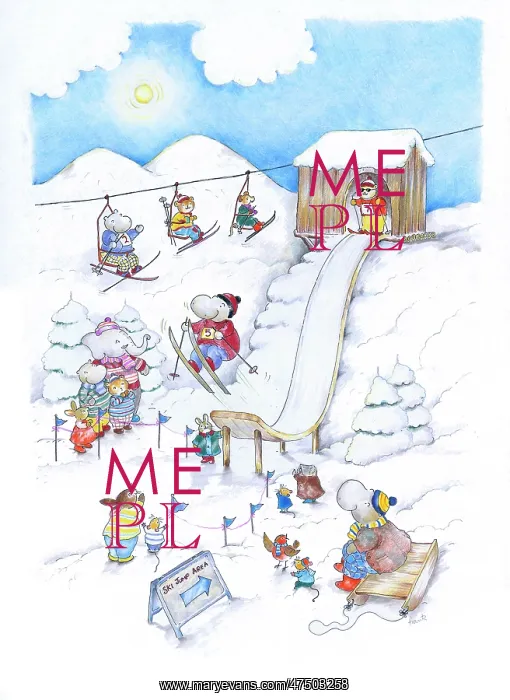 : Hippos and other animals ski jumping : Hippos and other animals ski jumping