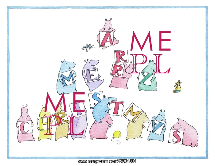 : Hippos with A Merry Christmas : Hippos with A Merry Christmas