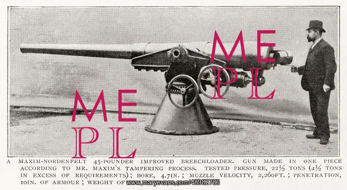  : Hiram Maxim - breechloader gun