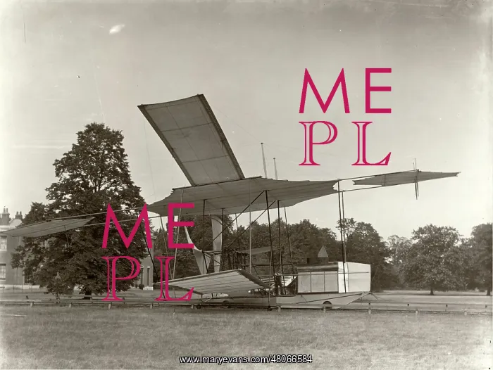 : Hiram Maxim's flying machine at Baldwyns Park, Kent : Hiram Maxim's flying machine at Baldwyns Park, Kent