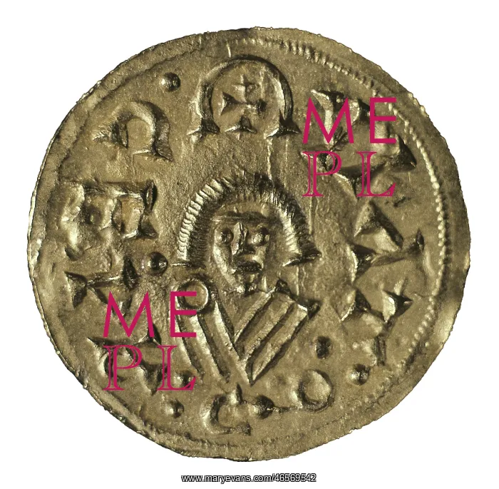 : Hispanic-Visigothic triens of Recared I (Caesar : Hispanic-Visigothic triens of Recared I (Caesar
