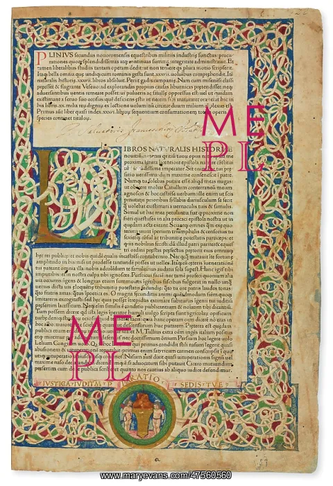 : Historia Naturalis Title Page : Historia Naturalis Title Page