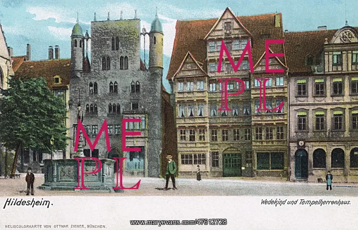 : Historic buildings in Hildesheim, Germany : Historic buildings in Hildesheim, Germany