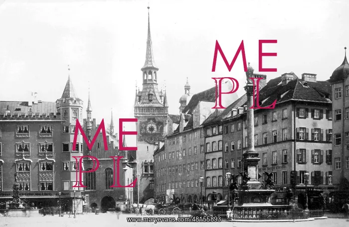 : Historic Munich: Marienplatz in Munich : Historic Munich: Marienplatz in Munich