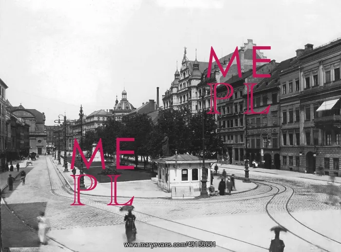 : Historic Munich: Promenadeplatz in Munich : Historic Munich: Promenadeplatz in Munich