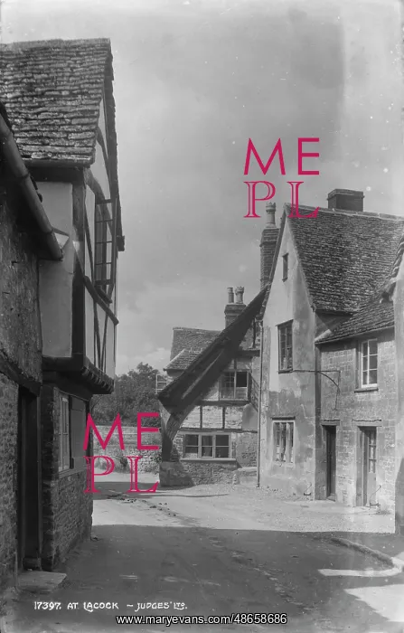 : Historic Street in Lacock : Historic Street in Lacock