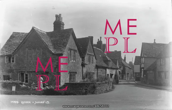 : Historic Street in Lacock : Historic Street in Lacock