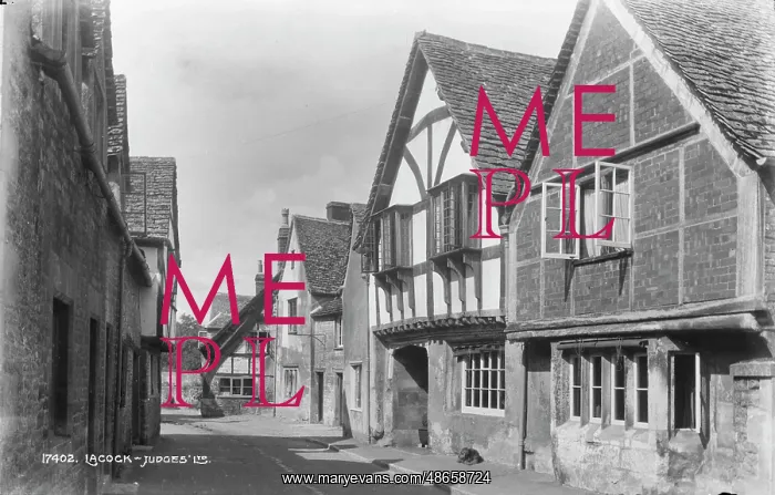 : Historic Street in Lacock : Historic Street in Lacock