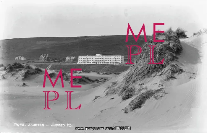 : Historic View of Saunton : Historic View of Saunton