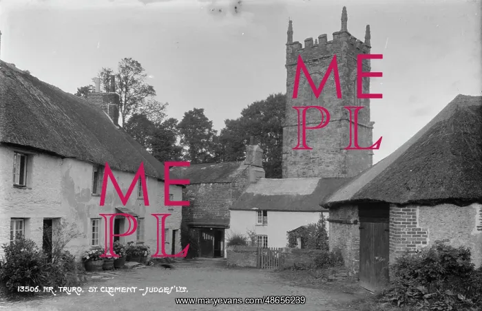 : Historic Village Scene in St. Clement : Historic Village Scene in St. Clement
